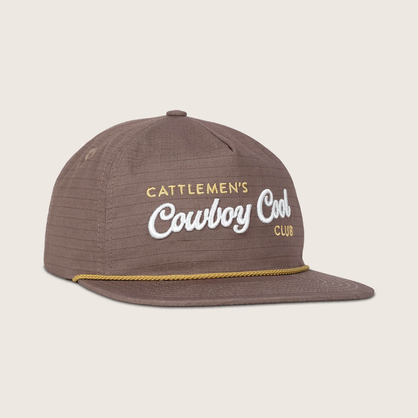Cowboy Cool Cattlemans Club Pebble Cap Brown One Size Fits All