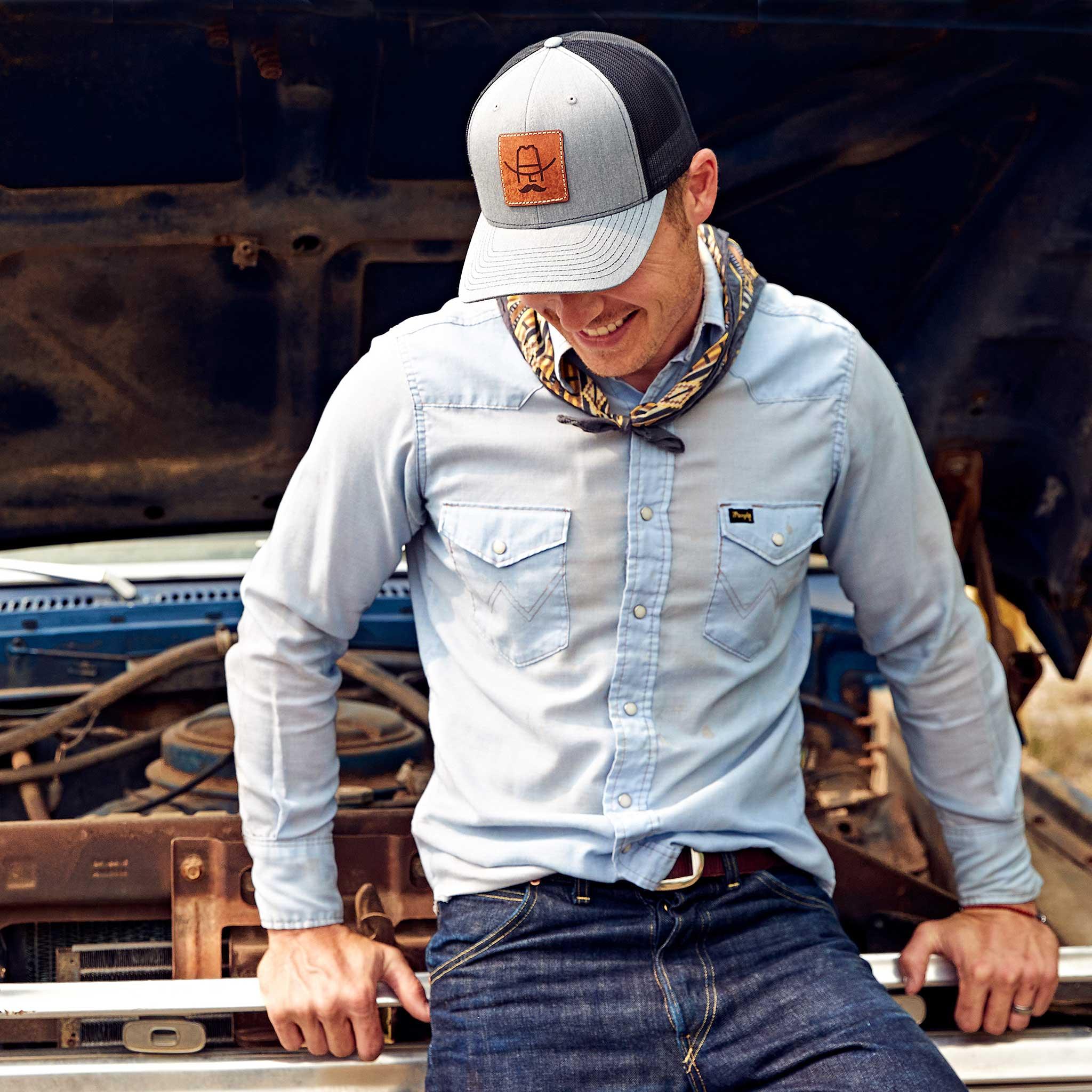 Guy wearing a Cowboy Cool El Jefe Hat