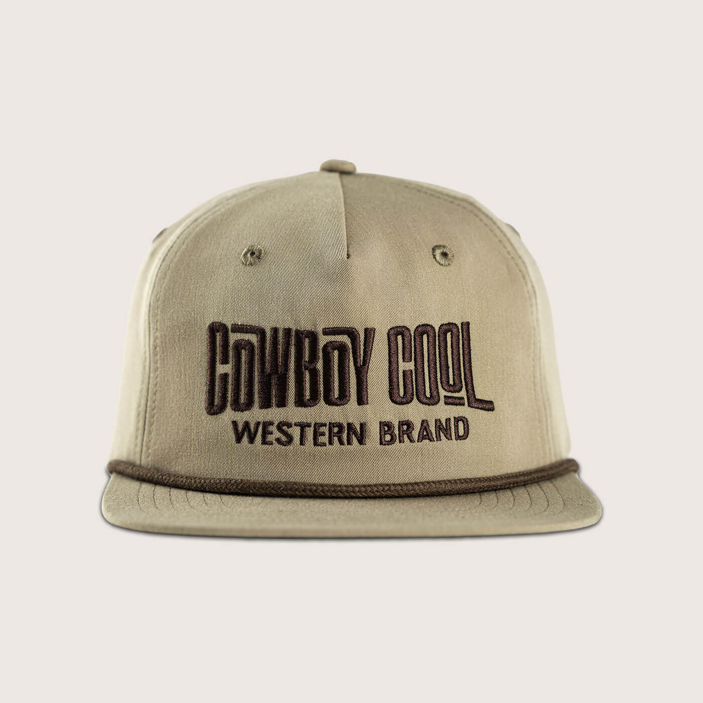 Cowboy Cool Wave Rider Rope Hat Front View