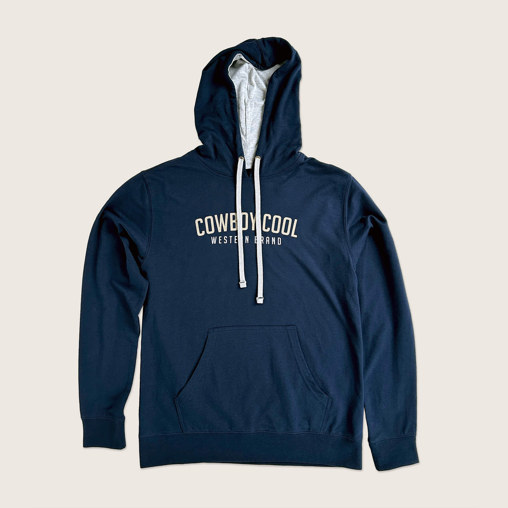 Cowboy Cool Western Brand Hoodie in Midnight Navy