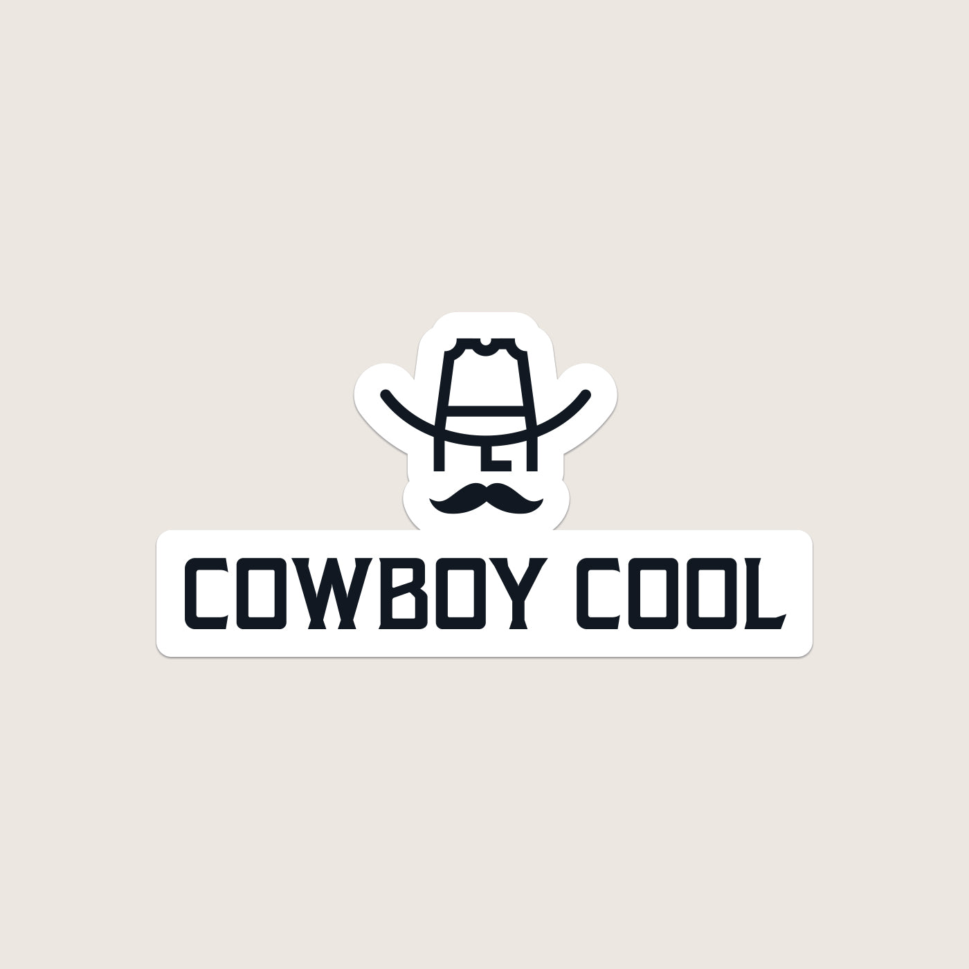 Cowboy Cool Sticker