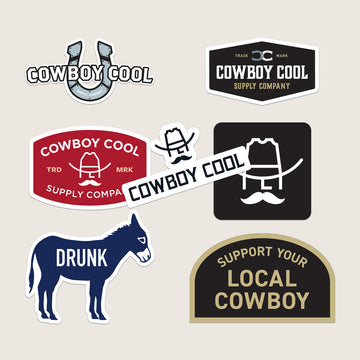 Cowboy Cool Assorted Stickers