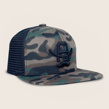 Men's Mountain Range Snapback Hat Curved Bill Snapback / Gray